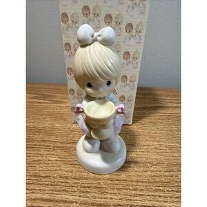 Enesco Precious Moments 1988 "You Are My Number One" Girl‎ Figurine